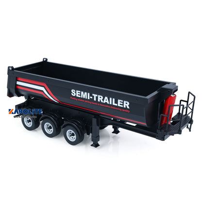 IN Stock HUINA 1509 Electric Semi Dump Trailer with Light Effect Support Legs For 1/18 1501 Remote Control Tractor Truck Model