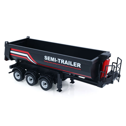 Fast Free Shipping for EU HUINA 1/18 Electric Lifting Remote Control Semi Dump Trailer for RC Tractor Truck 1501 Tail Light Support Leg No Sound System