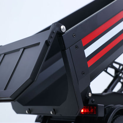 Fast Free Shipping for EU HUINA 1/18 Electric Lifting Remote Control Semi Dump Trailer for RC Tractor Truck 1501 Tail Light Support Leg No Sound System