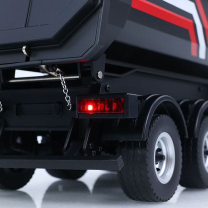 IN Stock Electric Semi Dump Trailer Light Effect Support Legs For HUINA 1/18 Remote Control Tractor Truck 1501 1501PRO Finished Model