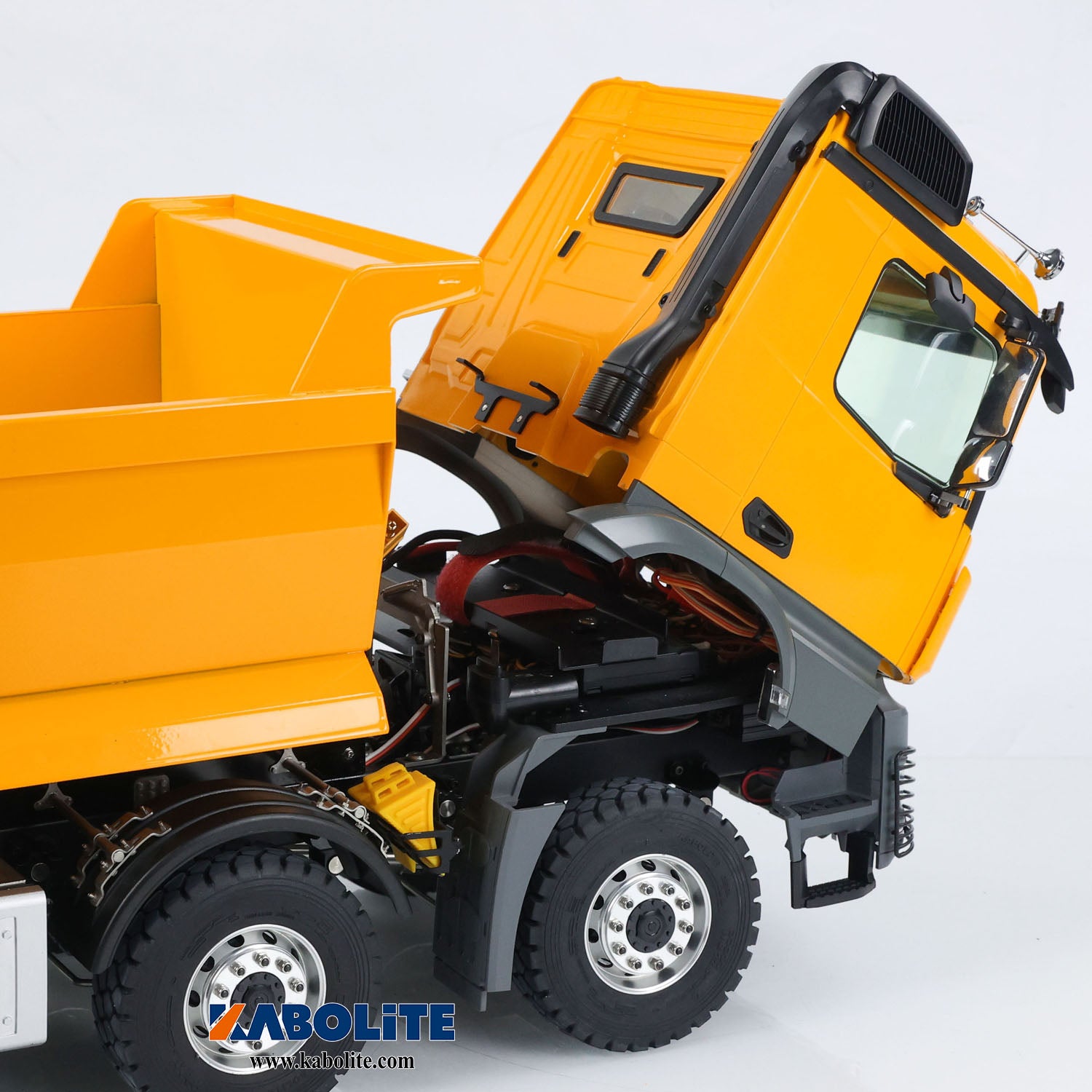 Kabolite K3365/K3366 1/14 8X8 RC Hydraulic Roll On Off Dumper Truck with FS ST8 Remote Controller