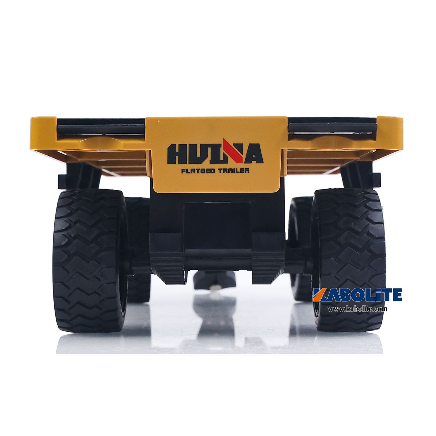 IN Stock HUINA 1578 1/10 2Axle Flatbed Trailer with Manual Lifting Tail Board For 1/14 1577 Electric RC Forklift Model