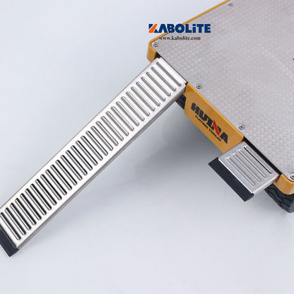 IN Stock HUINA 1578 1/10 2Axle Flatbed Trailer with Manual Lifting Tail Board For 1/14 1577 Electric RC Forklift Model
