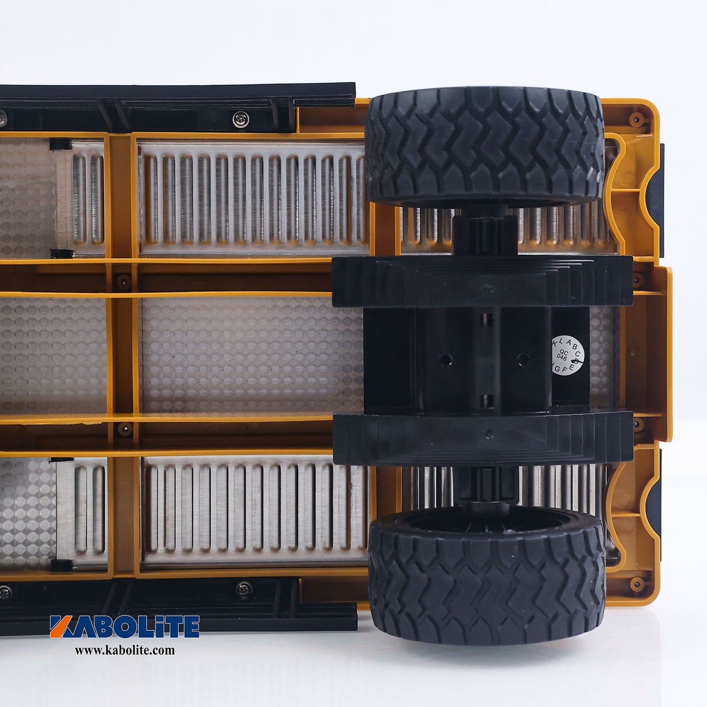 IN Stock HUINA 1578 1/10 2Axle Flatbed Trailer with Manual Lifting Tail Board For 1/14 1577 Electric RC Forklift Model