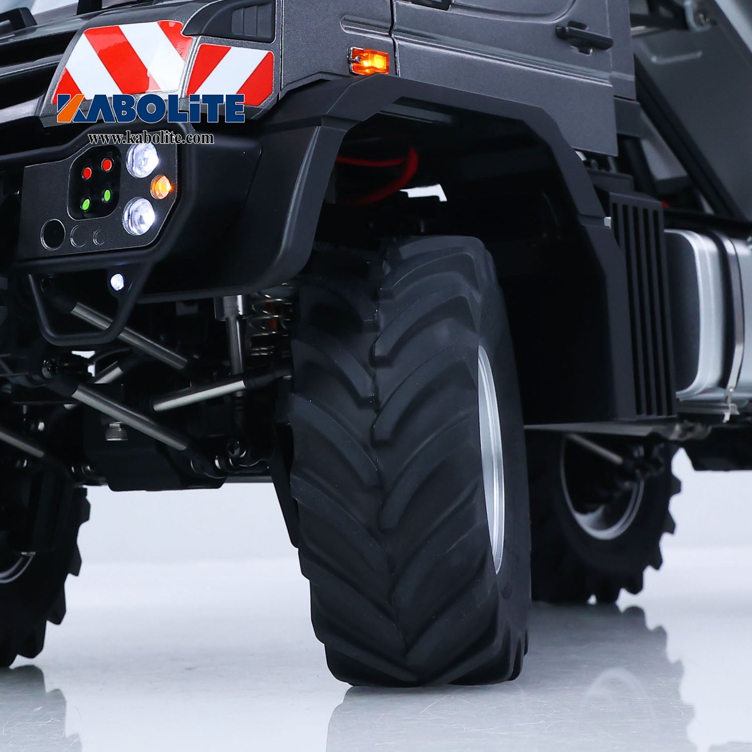 KABOLITE 5501 1/14 4X4 RC Off Road Crawler Truck with FS L12 Remote Controller for Backyard Fun