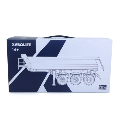 26.1Inches KABOLITE 1/14 Metal Radio Control Semi Dump Trailer Electric Lifting Truck Light Support Leg for 5801 770S RC Tractor Truck