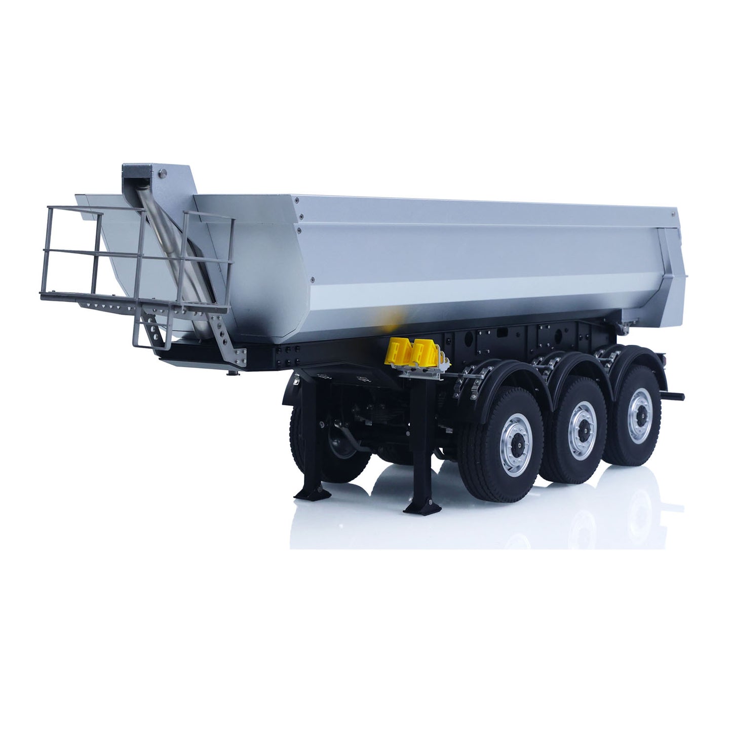 26.1Inches KABOLITE 1/14 Metal Radio Control Semi Trailer Dumper Electric Lifting for RC Tractor Truck SC 770S Light Support Leg