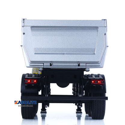 US Stock KABOLITE 1/14 Metal RC Semi Trailer Dumper Electric Lifting for 770S-100 5801 Tractor Truck Light Support Leg Charger Battery ESC
