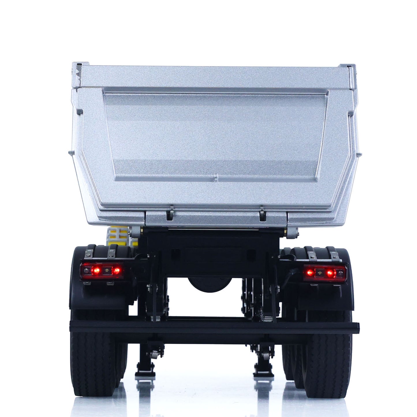26.1Inches KABOLITE 1/14 Metal Radio Control Semi Trailer Dumper Electric Lifting for RC Tractor Truck SC 770S Light Support Leg