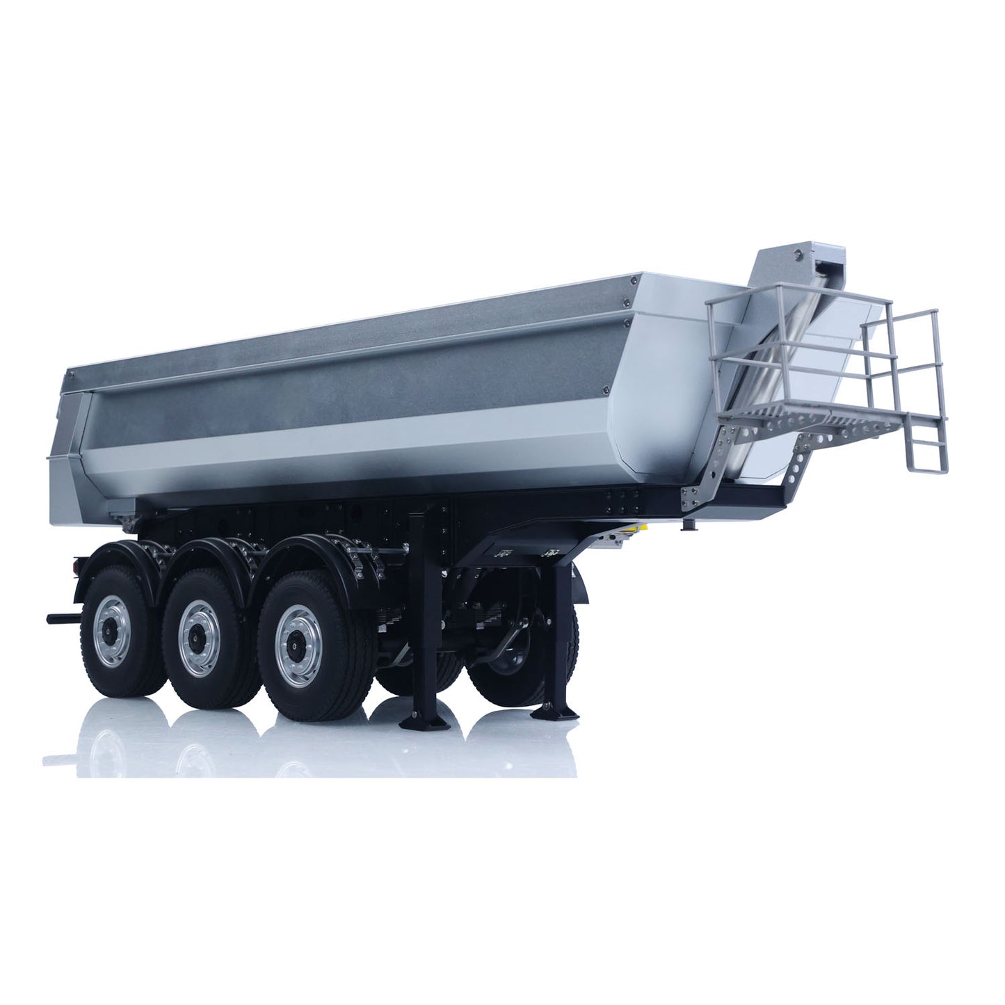 26.1Inches KABOLITE 1/14 Metal Radio Control Semi Trailer Dumper Electric Lifting for RC Tractor Truck SC 770S Light Support Leg