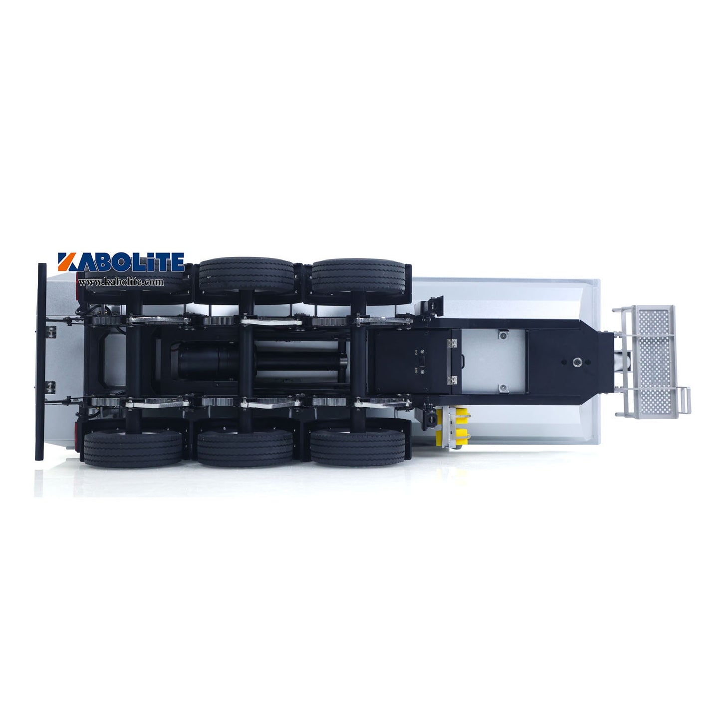 US Stock KABOLITE 1/14 Metal RC Semi Trailer Dumper Electric Lifting for 770S-100 5801 Tractor Truck Light Support Leg Charger Battery ESC