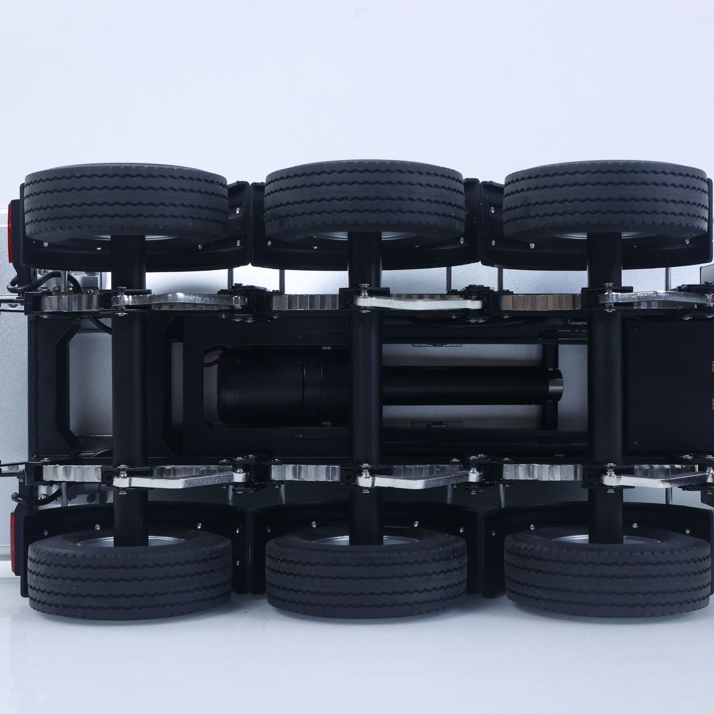 26.1Inches KABOLITE 1/14 Metal Radio Control Semi Trailer Dumper Electric Lifting for RC Tractor Truck SC 770S Light Support Leg