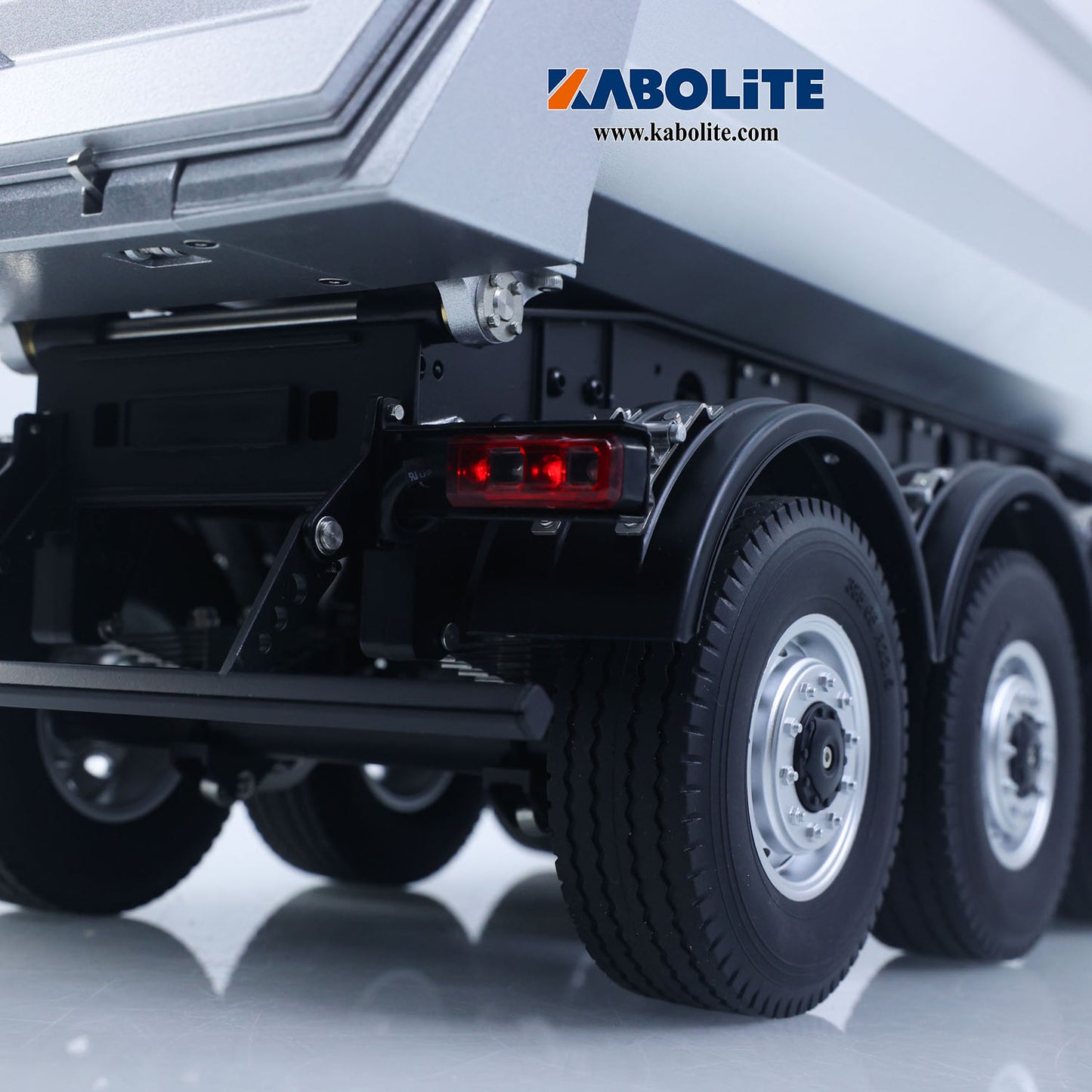US Stock KABOLITE 1/14 Metal RC Semi Trailer Dumper Electric Lifting for 770S-100 5801 Tractor Truck Light Support Leg Charger Battery ESC