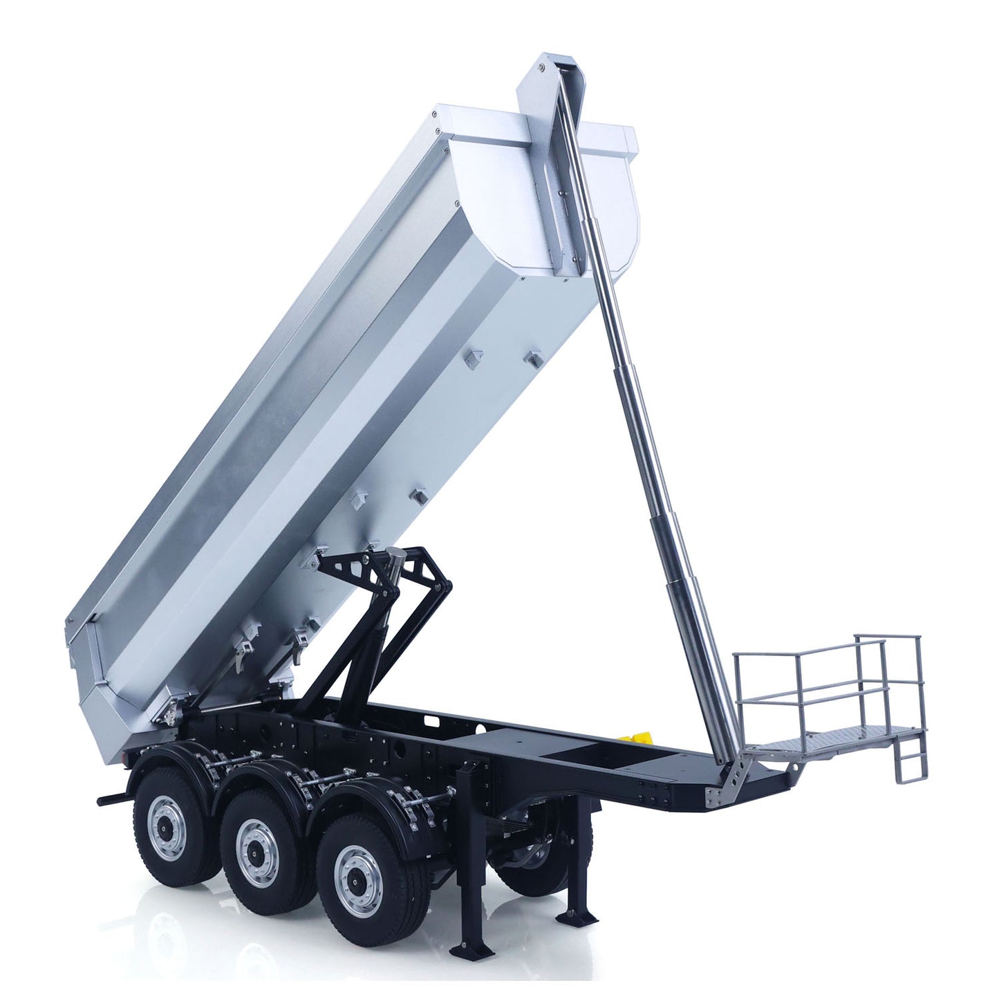 26.1Inches KABOLITE 1/14 Metal Radio Control Semi Trailer Dumper Electric Lifting for RC Tractor Truck SC 770S Light Support Leg