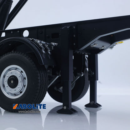 US Stock KABOLITE 1/14 Metal RC Semi Trailer Dumper Electric Lifting for 770S-100 5801 Tractor Truck Light Support Leg Charger Battery ESC