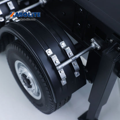 Fast Free Shipping for EU KABOLITE 1/14 Metal RC 3Axles Electric Lifting Semi Trailer Dumper for 5801 Tractor Truck 770S 100 Light Support Leg