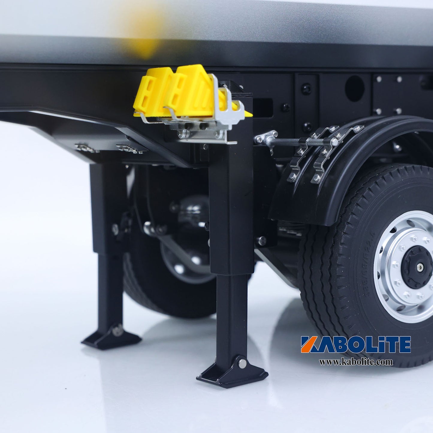 US Stock KABOLITE 1/14 Metal RC Semi Trailer Dumper Electric Lifting for 770S-100 5801 Tractor Truck Light Support Leg Charger Battery ESC