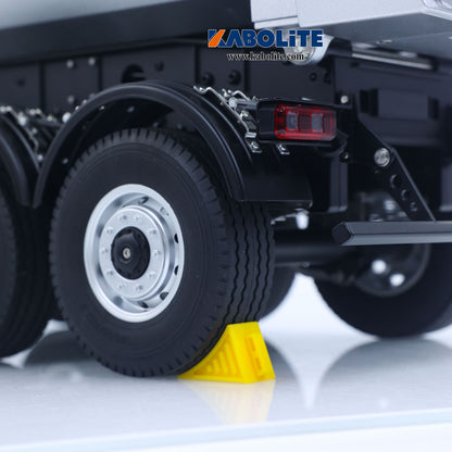 Fast Free Shipping for EU KABOLITE 1/14 Metal RC 3Axles Electric Lifting Semi Trailer Dumper for 5801 Tractor Truck 770S 100 Light Support Leg