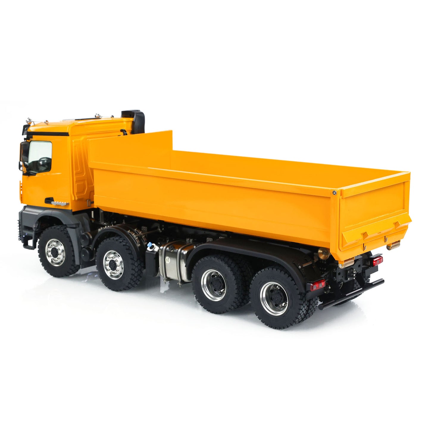 Kabolite K3365 K3366 1/14 8X8 RC Hydraulic Roll On Off Dumper Truck with FlySky FS ST8 Remote Controller 2 Speed Transmission Sound Light System