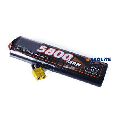 Kabolite 5800mAh 7.4V Li-ion Battery Spare Parts for 1/14 3364 3365 3362 Hydraulic RC Dump Truck Tractor Model
