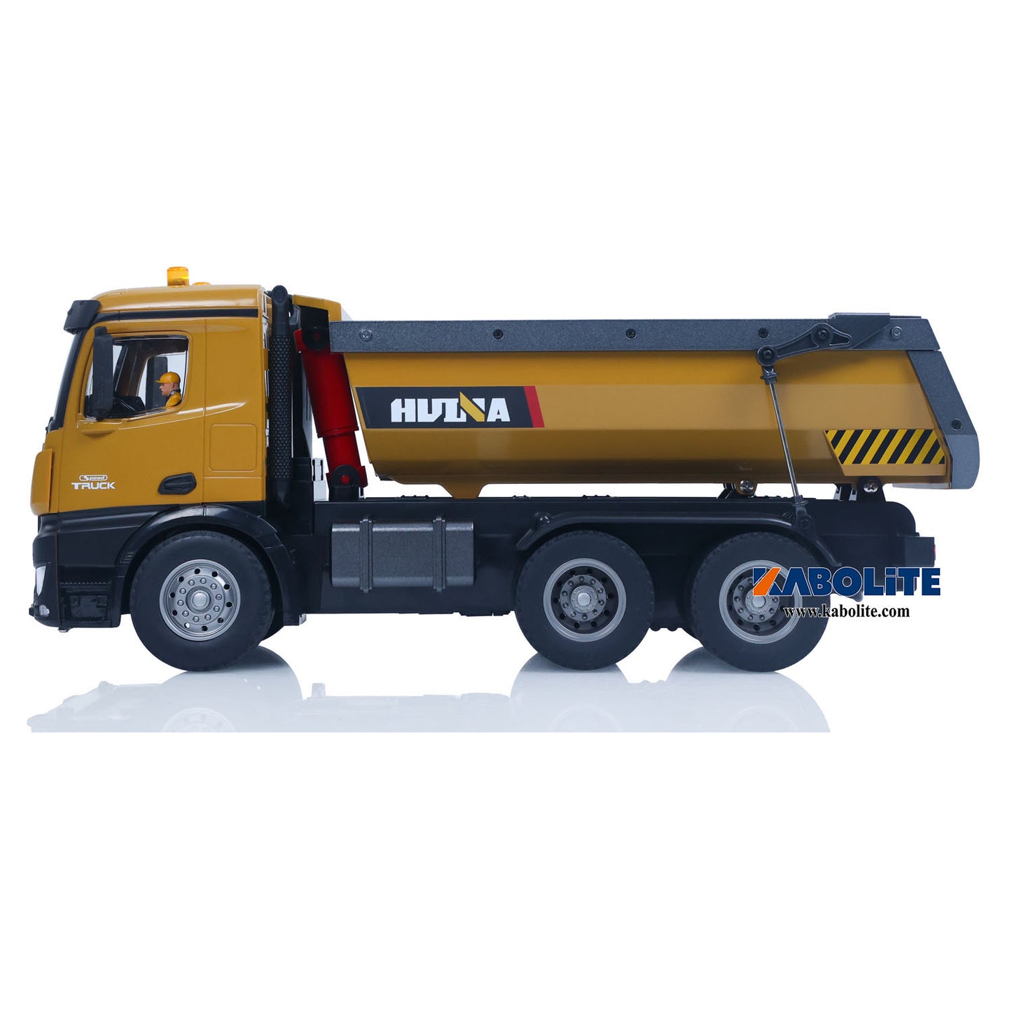 IN Stock 2.4G HUINA 573 1/14 Electric RC Dump Truck Remote Control Tipper Model with Flowing Water Light Sound Effect Gift for Boys