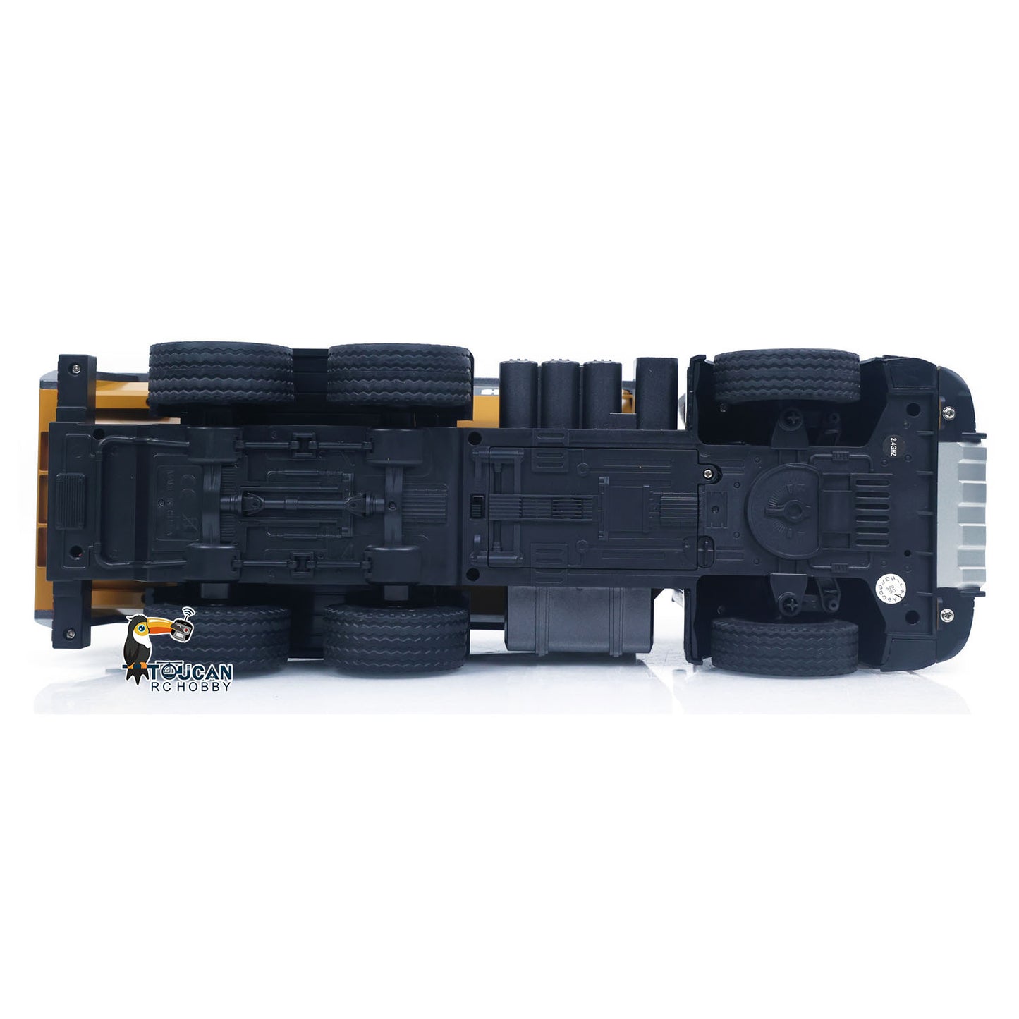 HUINA 1/14 Electric RC Dump Truck 573 Remote Control Tipper Model Vehicle Flowing Water Light Sound Effect 2.4G Radio Battery