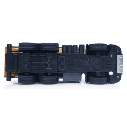 US Stock HUINA 1/14 Electric RC Dump Truck 573 Remote Control Tipper Model Vehicle Flowing Water Light Sound Effect 2.4G Radio Battery