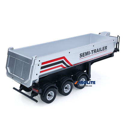 IN Stock HUINA 1509 Electric Semi Dump Trailer with Light Effect Support Legs For 1/18 1501 Remote Control Tractor Truck Model