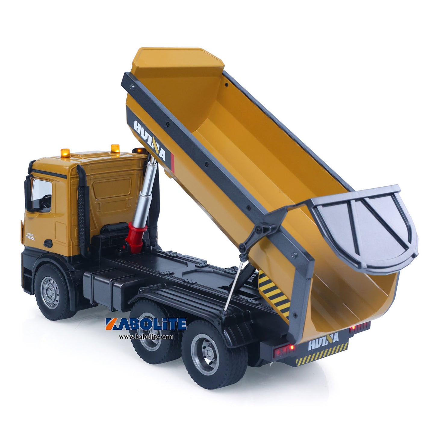 IN Stock 2.4G HUINA 573 1/14 Electric RC Dump Truck Remote Control Tipper Model with Flowing Water Light Sound Effect Gift for Boys
