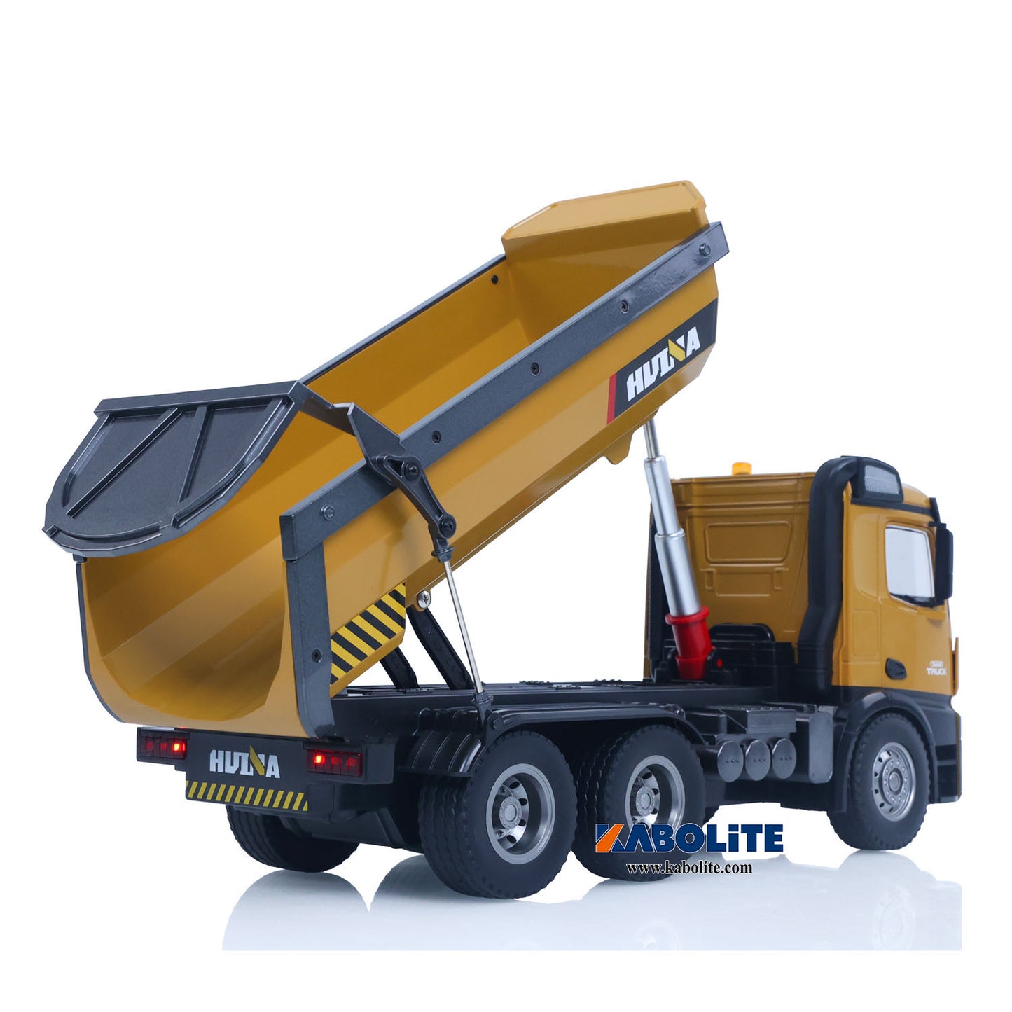 IN Stock 2.4G HUINA 573 1/14 Electric RC Dump Truck Remote Control Tipper Model with Flowing Water Light Sound Effect Gift for Boys