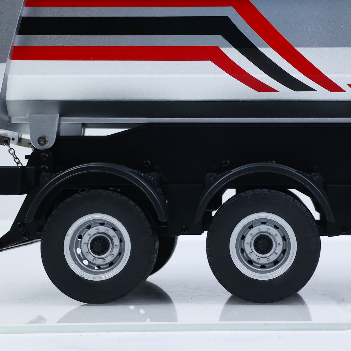 IN Stock Electric Semi Dump Trailer Light Effect Support Legs For HUINA 1/18 Remote Control Tractor Truck 1501 1501PRO Finished Model