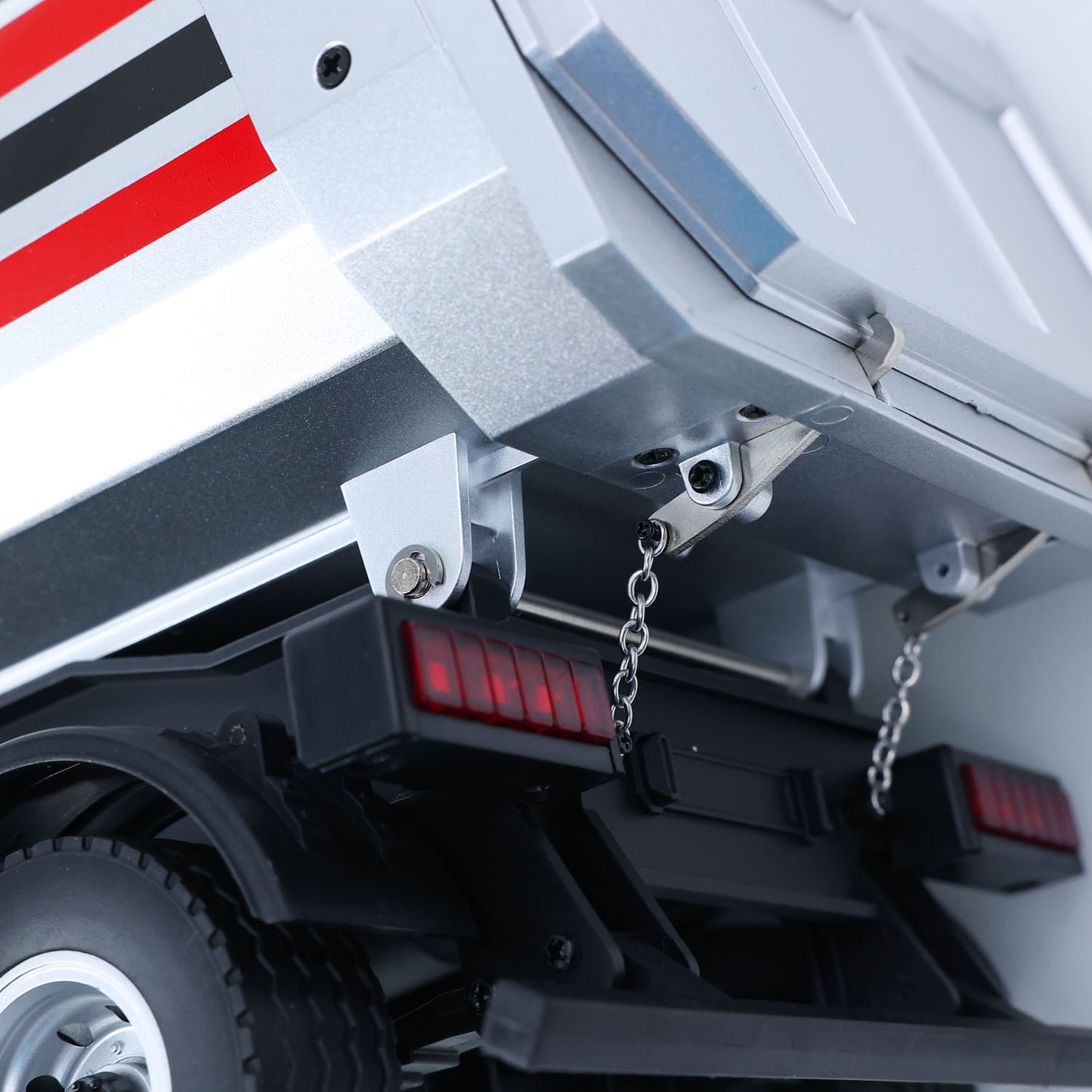 IN Stock Electric Semi Dump Trailer Light Effect Support Legs For HUINA 1/18 Remote Control Tractor Truck 1501 1501PRO Finished Model