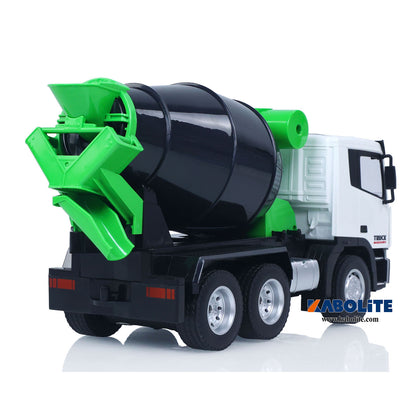 IN Stock HUINA 1557 1/18 Plastic RC Concrete Mixer Truck Model with 9CH 2.4G Radio Controller for Engineering Vehicle Enthusiasts