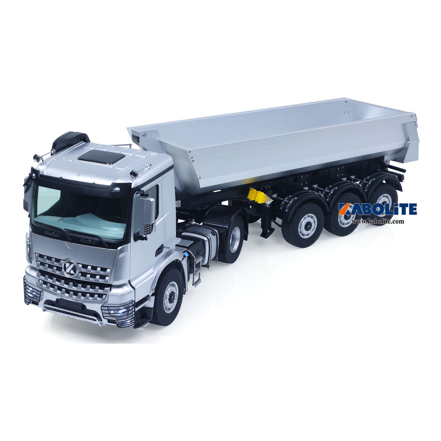 Fast Free Shipping for EU Kabolite K5801 Car 1/14 Scale 4X4 RC Tractor Truck 3Axles AWD W/ Electric Lifting Hopper Dump Trailer Tipper Battery