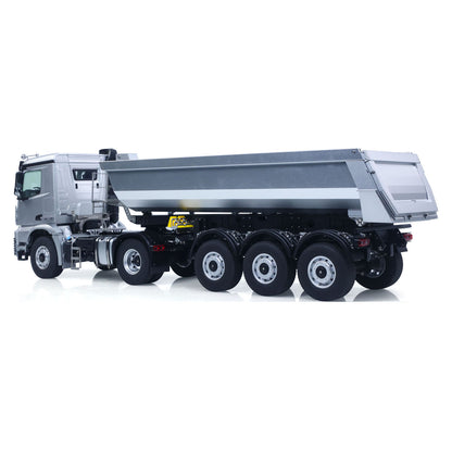 US Stock Kabolite 1/14 4X4 RC Tractor Truck 5801 3Axles Electric Lifting Dump Trailer 2 Speed Transmission Battery Light Sound System