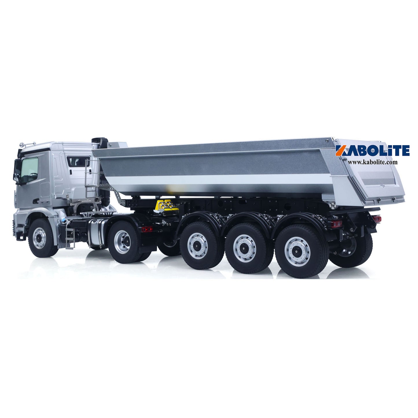Fast Free Shipping for EU Kabolite K5801 Car 1/14 Scale 4X4 RC Tractor Truck 3Axles AWD W/ Electric Lifting Hopper Dump Trailer Tipper Battery