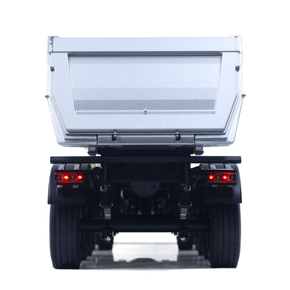 US Stock Kabolite 1/14 4X4 RC Tractor Truck 5801 3Axles Electric Lifting Dump Trailer 2 Speed Transmission Battery Light Sound System