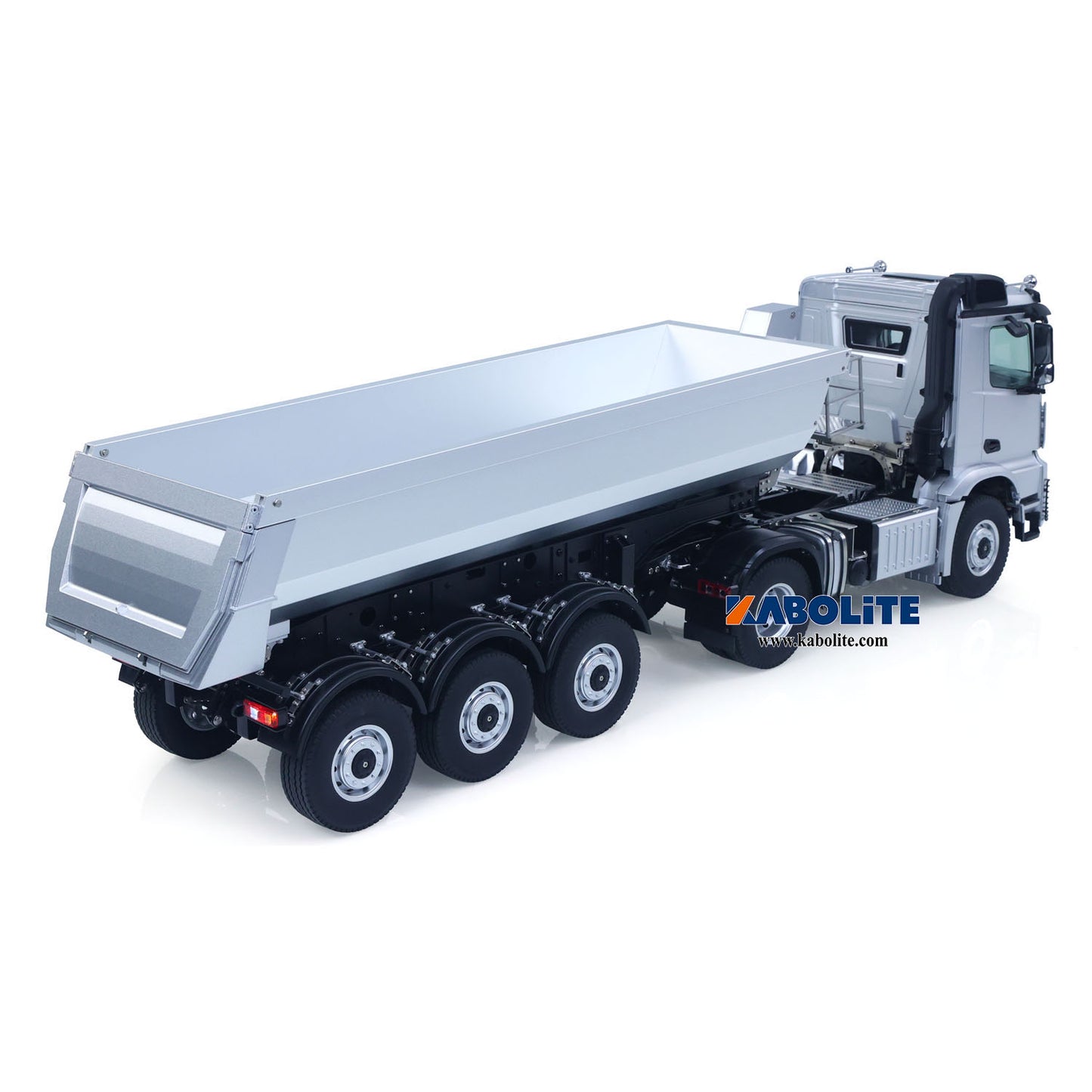 Fast Free Shipping for EU Kabolite K5801 Car 1/14 Scale 4X4 RC Tractor Truck 3Axles AWD W/ Electric Lifting Hopper Dump Trailer Tipper Battery