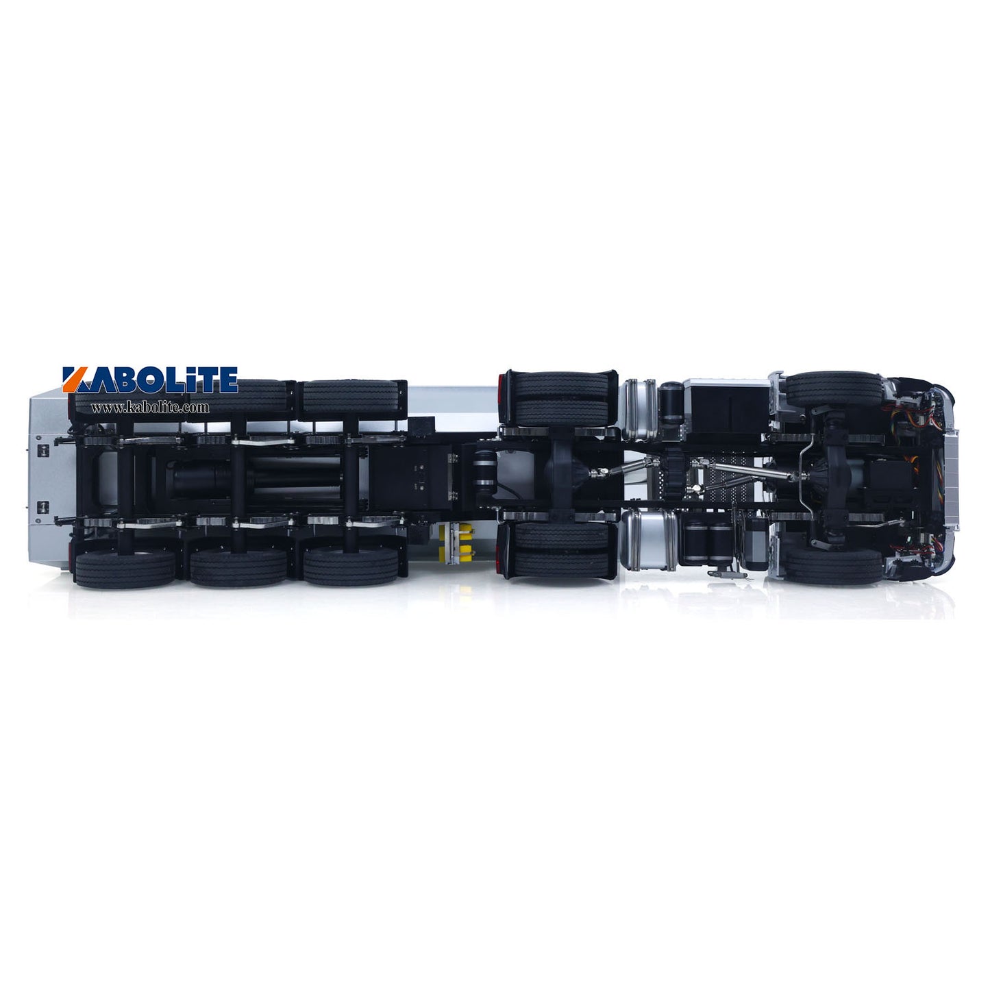 Fast Free Shipping for EU Kabolite K5801 Car 1/14 Scale 4X4 RC Tractor Truck 3Axles AWD W/ Electric Lifting Hopper Dump Trailer Tipper Battery