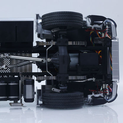 US Stock Kabolite 1/14 4X4 RC Tractor Truck 5801 3Axles Electric Lifting Dump Trailer 2 Speed Transmission Battery Light Sound System