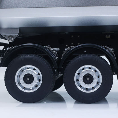 US Stock Kabolite 1/14 4X4 RC Tractor Truck 5801 3Axles Electric Lifting Dump Trailer 2 Speed Transmission Battery Light Sound System