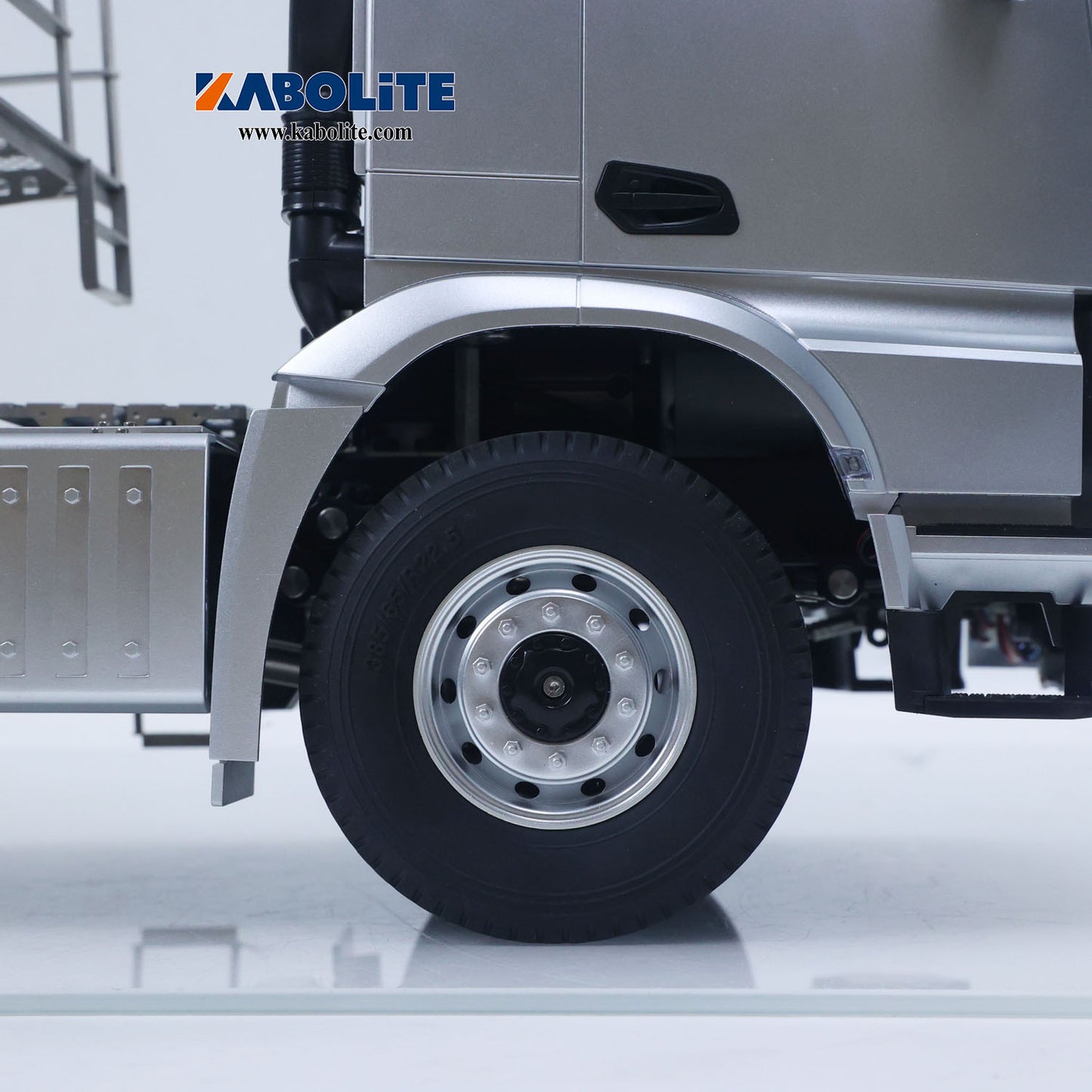 US Stock Kabolite 1/14 4X4 RC Tractor Truck 5801 3Axles Electric Lifting Dump Trailer 2 Speed Transmission Battery Light Sound System