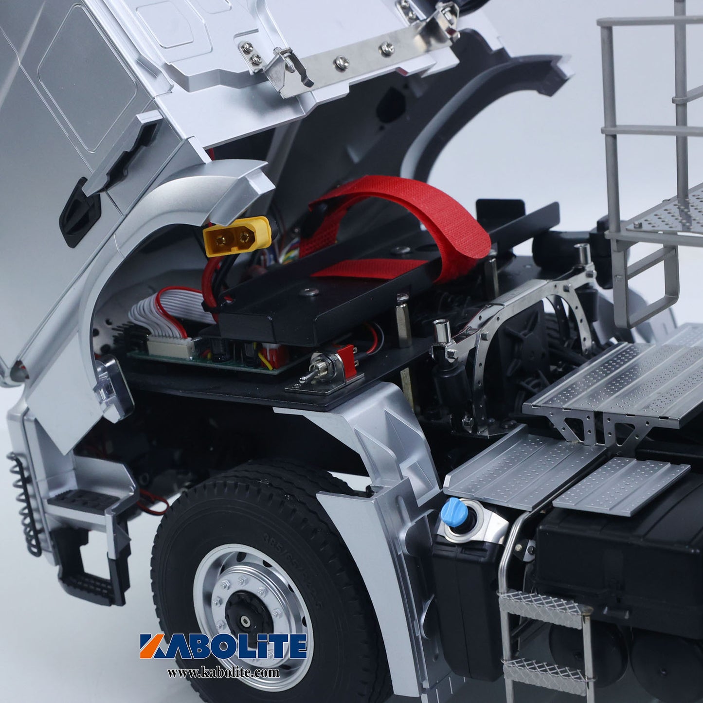 Fast Free Shipping for EU Kabolite K5801 Car 1/14 Scale 4X4 RC Tractor Truck 3Axles AWD W/ Electric Lifting Hopper Dump Trailer Tipper Battery
