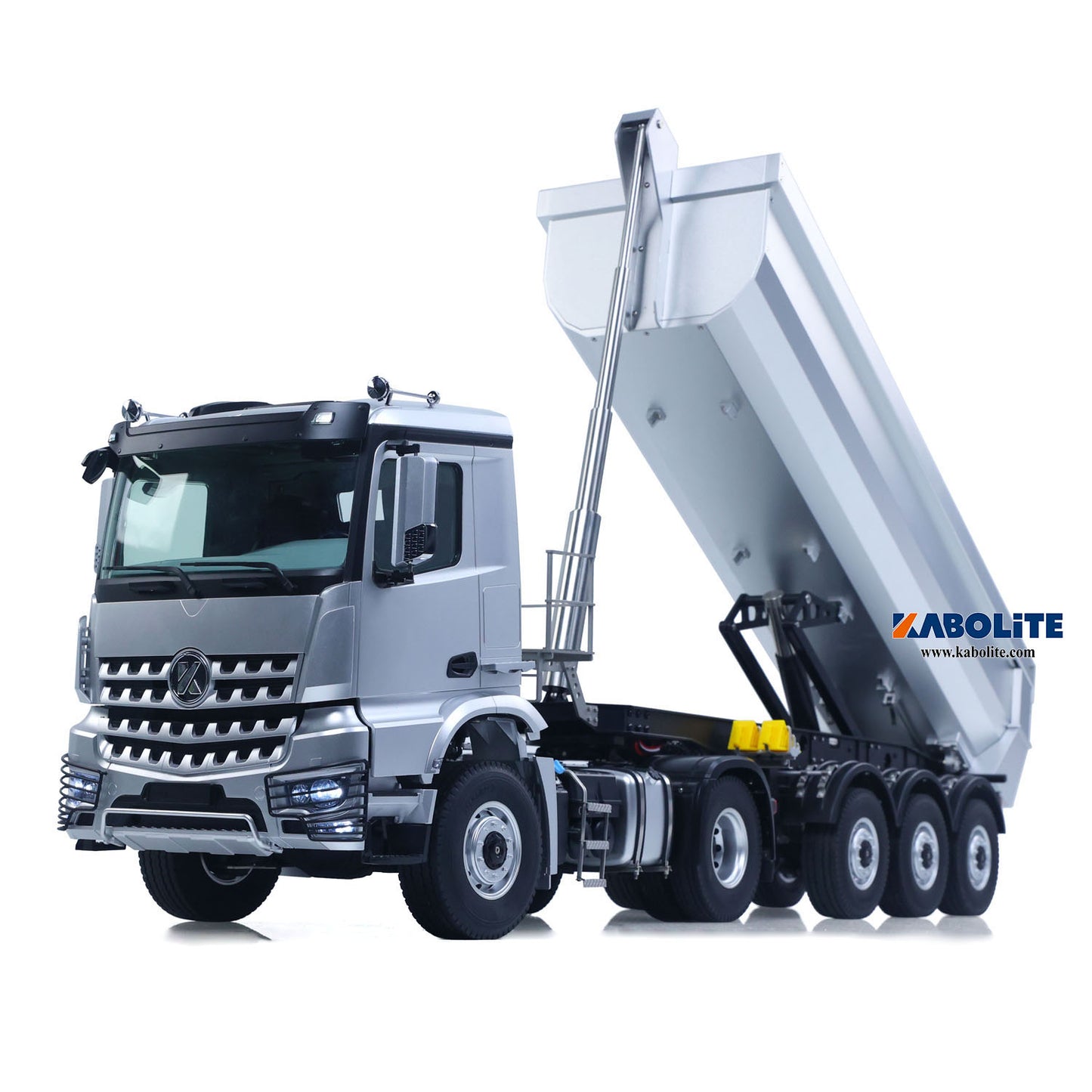 Fast Free Shipping for EU Kabolite K5801 Car 1/14 Scale 4X4 RC Tractor Truck 3Axles AWD W/ Electric Lifting Hopper Dump Trailer Tipper Battery
