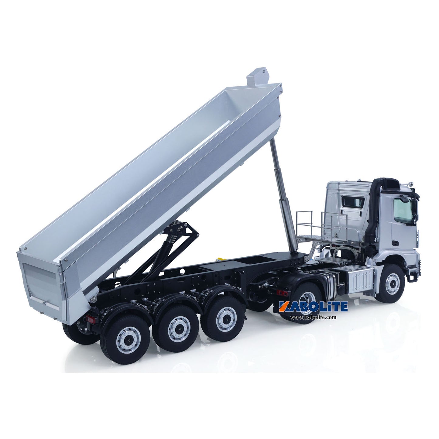 Fast Free Shipping for EU Kabolite K5801 Car 1/14 Scale 4X4 RC Tractor Truck 3Axles AWD W/ Electric Lifting Hopper Dump Trailer Tipper Battery