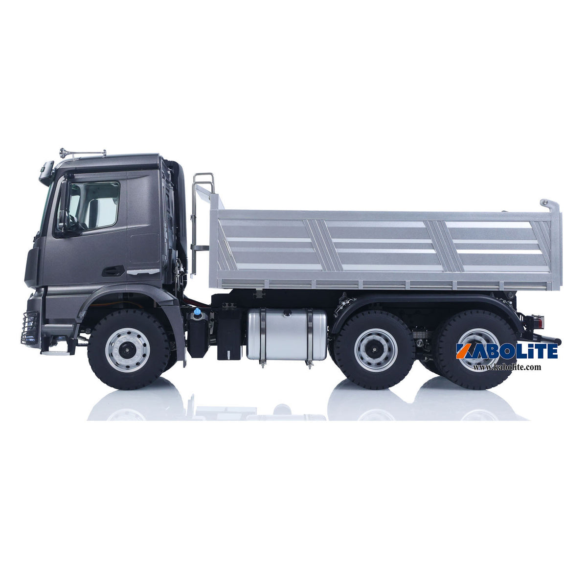 Kabolite 1/14 5702 RC Dumper Truck 6*6 Electric Lifting Tipper Model FlySky Radio System 2 Speed Gearbox