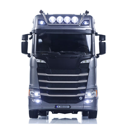 HUINA 1501PRO 1/18 Plastic 6*4 RC Lorry Vehicle 1/24 1302A 770S Remote Control Tractor Truck with 3Axle Plastic Semi Flatbed Trailer