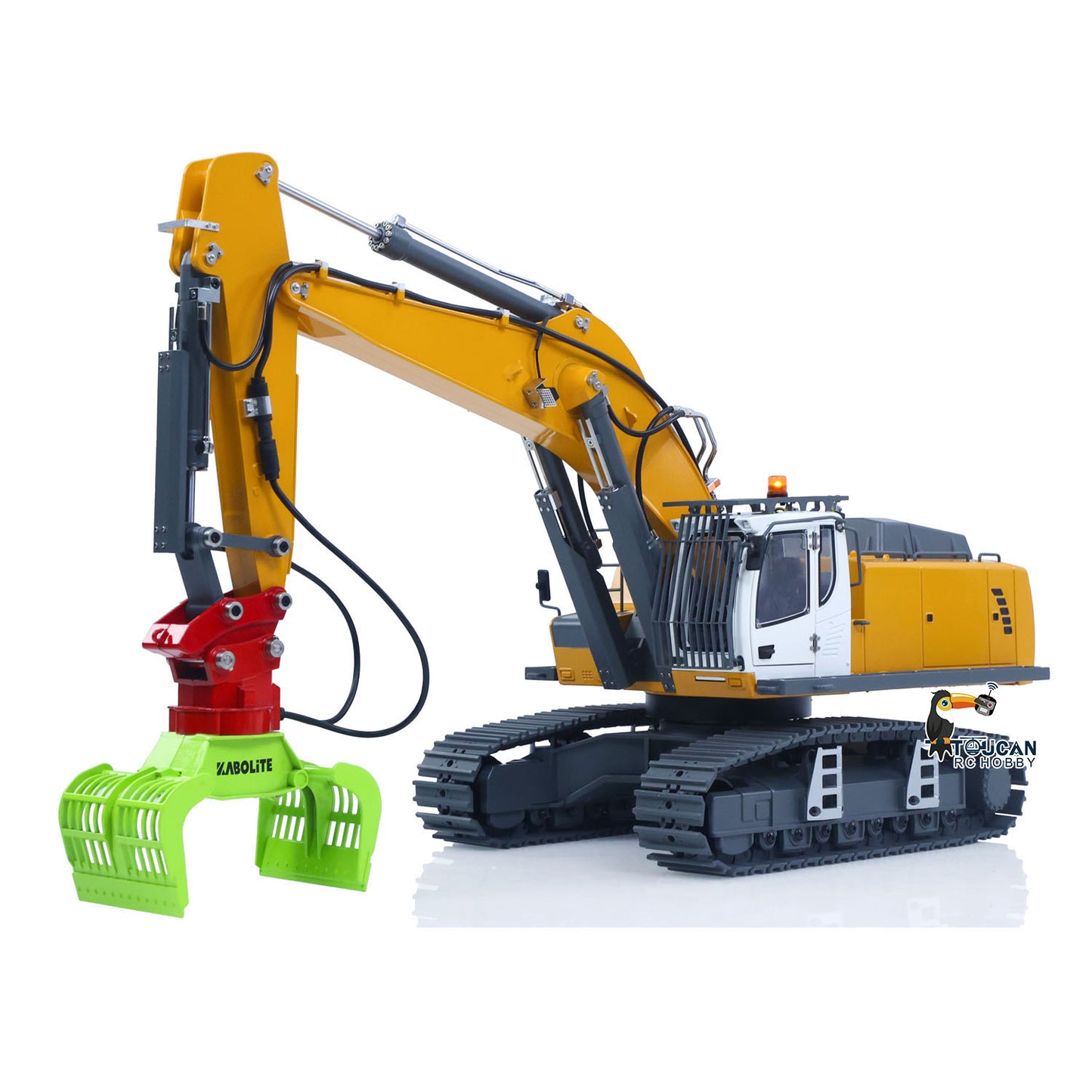 New Released! KABOLITE 1/18 K962 100S Remote Control Hydraulic Excavator RC Digger Electric Claw Ripper Hammer Construction Car Machine Toys