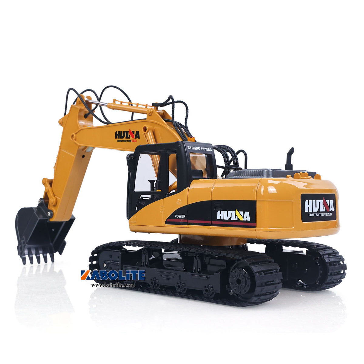 IN Stock HUINA 1535 1/14 RC Electric Excavator 15CH 2.4G Remote Control Digger with Sound Light Effects Gift for Boys