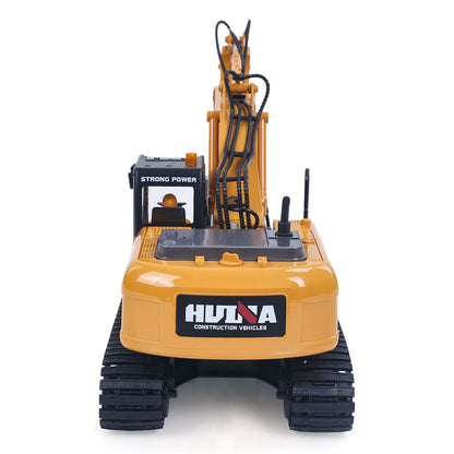 HUINA 1/14 RC Electric Excavator 1535 Remote Control Digger 15CH 2.4G Radio Finished Toy Model Battery Sound Light Effects